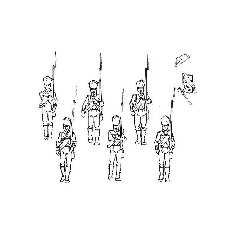 Figurine INFANTERIE PRUSSE MARCHE 28mm