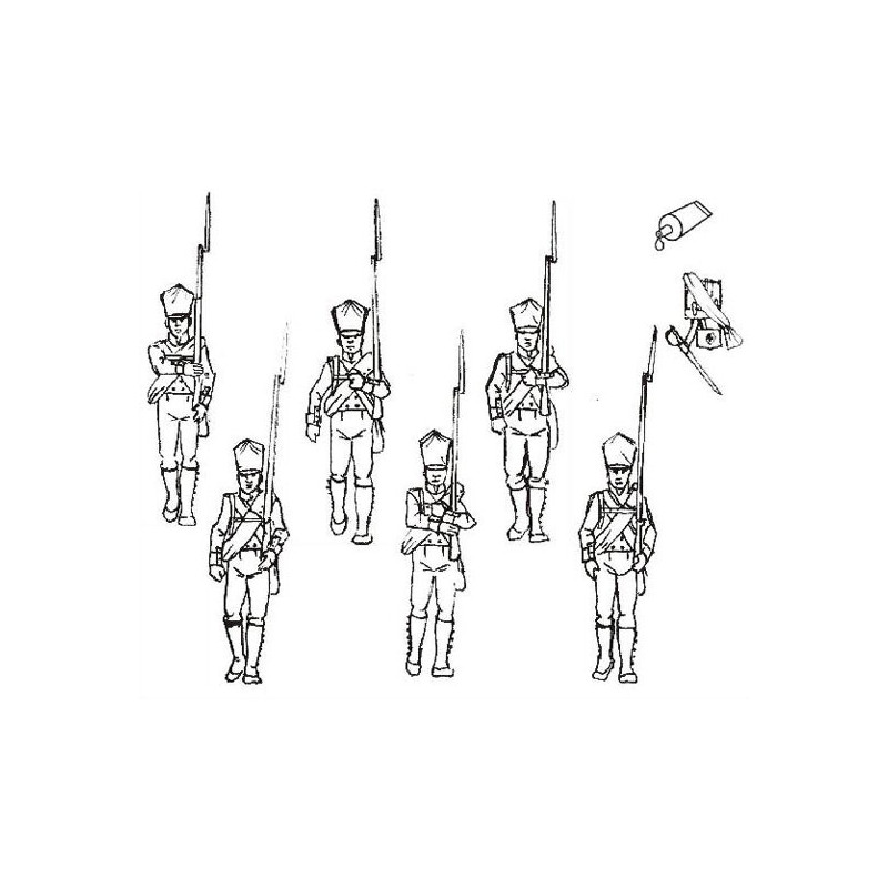 Figurine INFANTERIE PRUSSE MARCHE 28mm