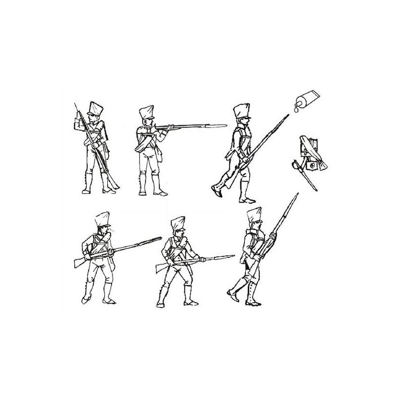 Figurine INFANTERIE PRUSSE ACTION 28mm