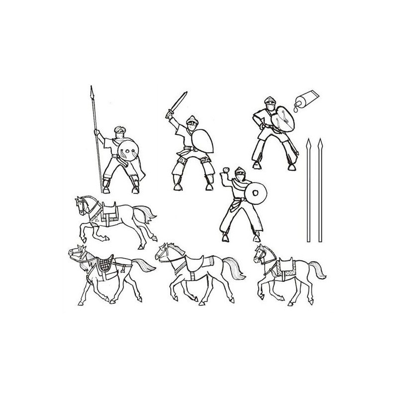 Figurine Cavalerie Lourde Almoravid1/72