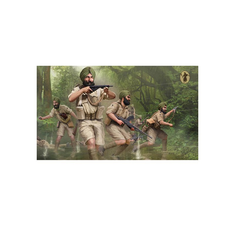 Figurine Infanterie Indienne WWII 1/72