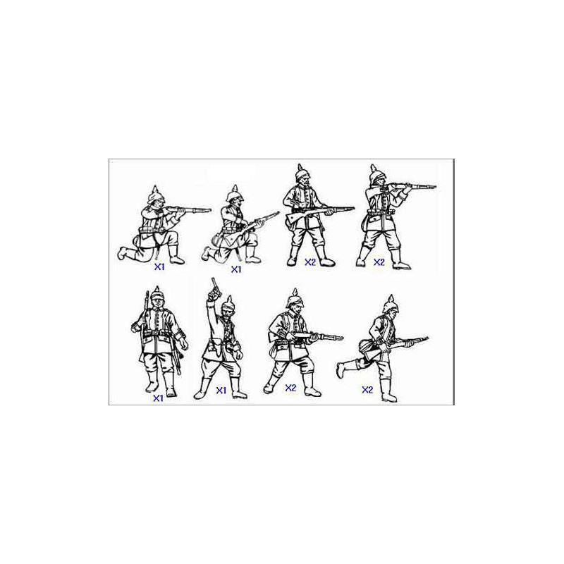 Figurine INFANTERIE ALLEMANDE WWI 1/72