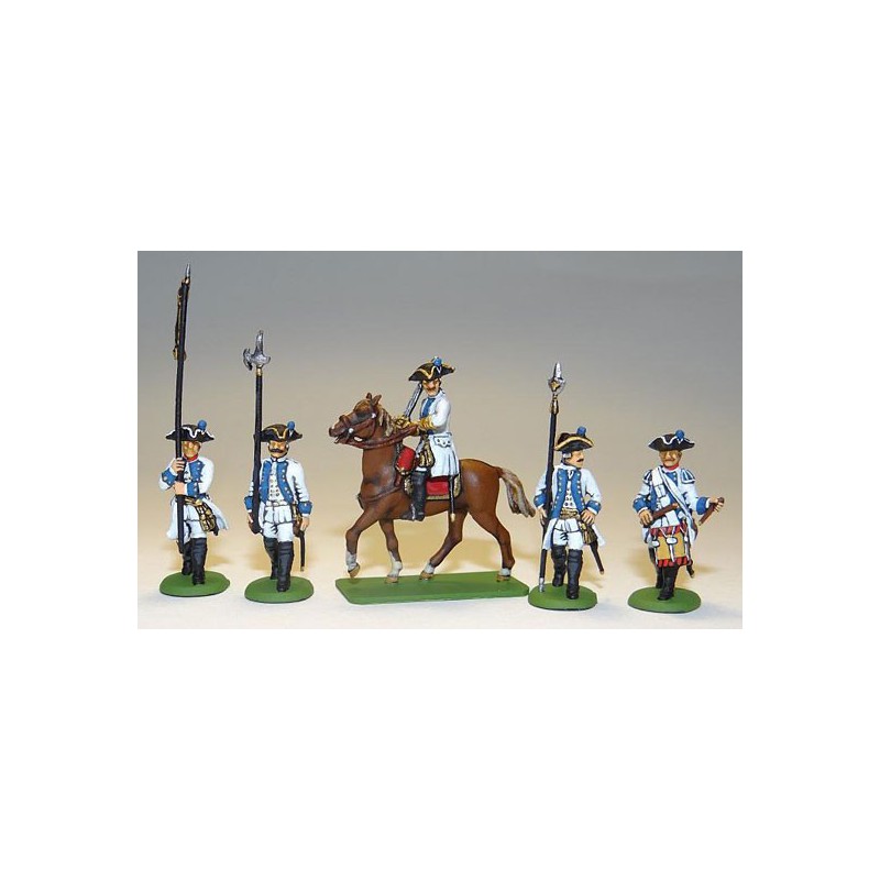 Figurine Seven years war Austrians command 1/72 Figurine Seven years war Austrians command 1/72