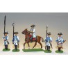 Figurine Seven years war Austrians command 1/72 Figurine Seven years war Austrians command 1/72