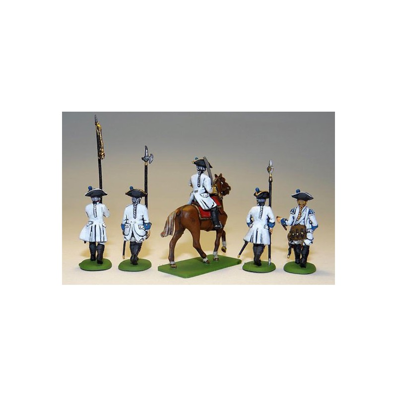 Figurine Seven years war Austrians command 1/72 Figurine Seven years war Austrians command 1/72