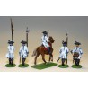 Figurine Seven years war Austrians command 1/72 Figurine Seven years war Austrians command 1/72