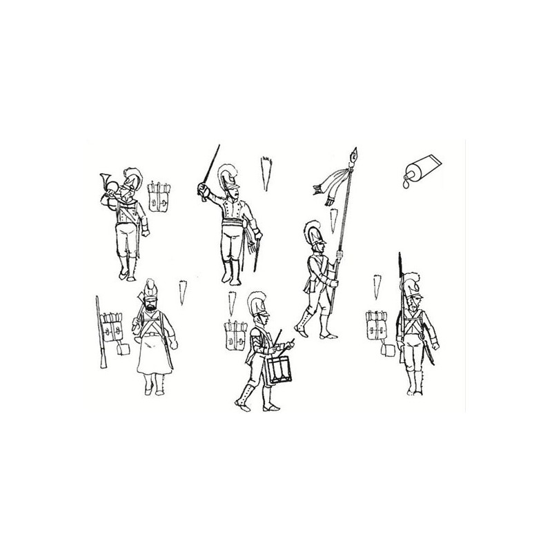 Figurine Commandement Bavarois 1/32