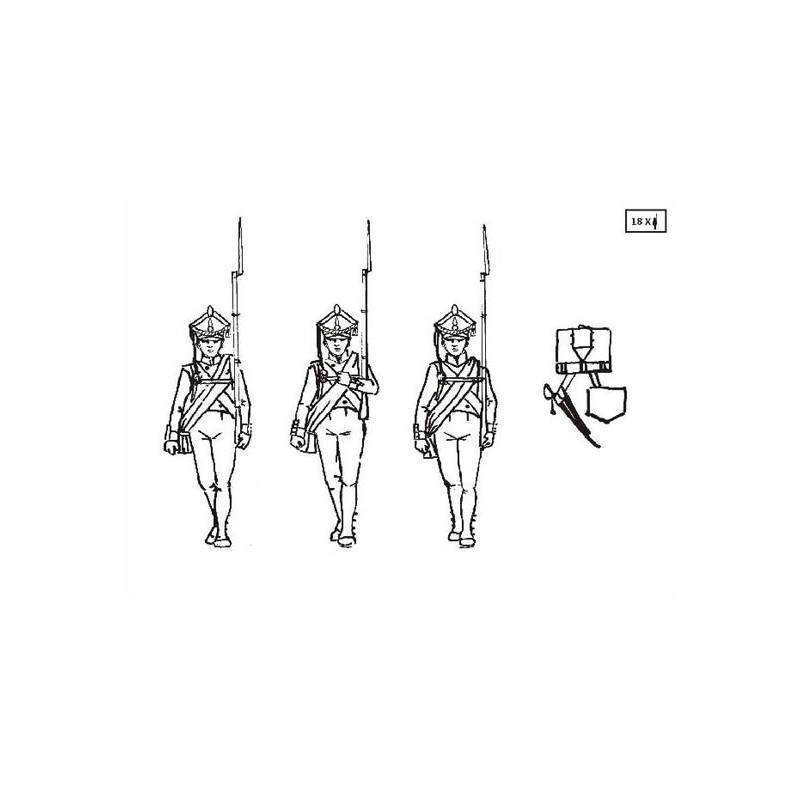 Figurine INFANTERIE RUSSE EN MARCHE1/32