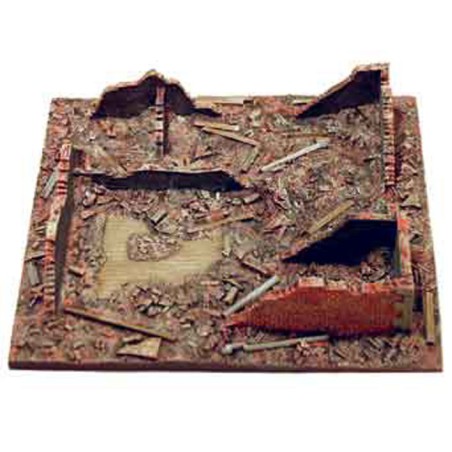 Maquette Diorama montéee et peinte RUINES de Kursk pour 20/25mm Maquette Diorama montéee et peinte RUINES de Kursk pour 20/25mm