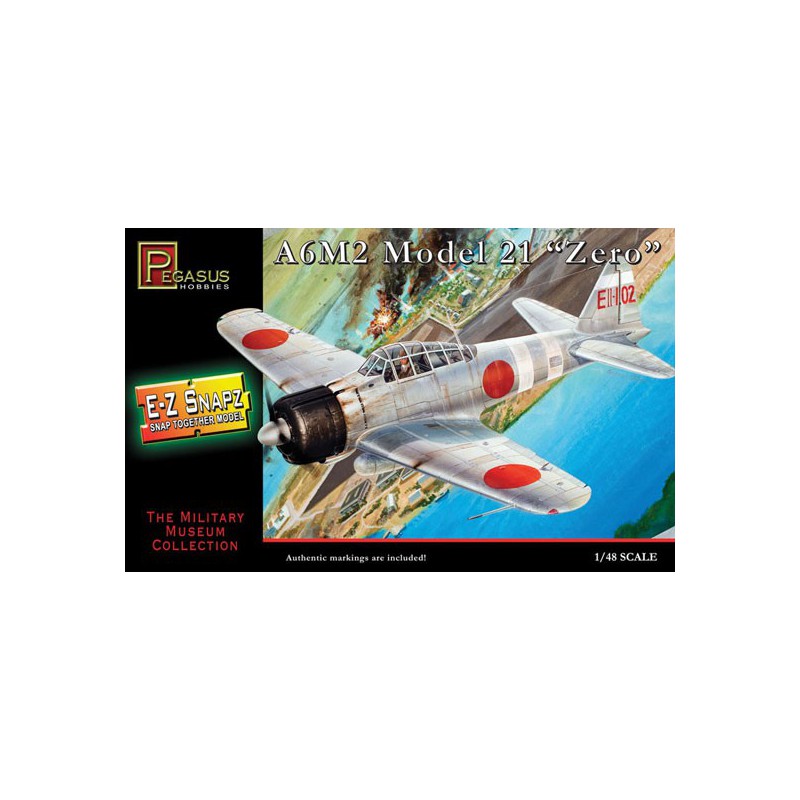 Maquette d'avion en plastique E-Z Built Kit A6M2 ZERO 1/48
