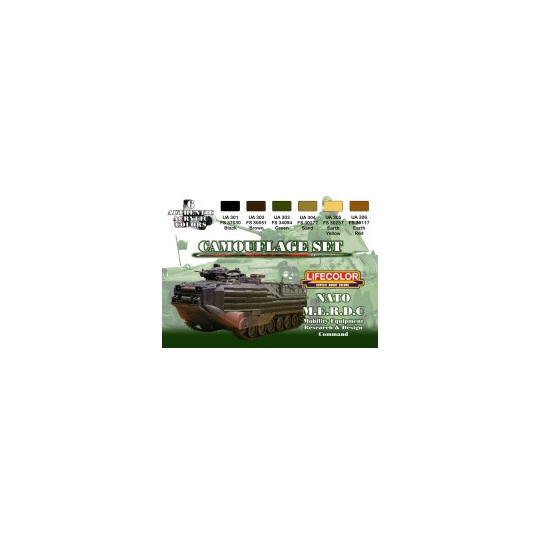 Peinture acrylique CAMOUFLAGE NATO M.E.R.D.C.