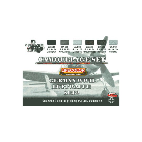 Peinture acrylique TEINTES LUFTWAFFE WWII N°2