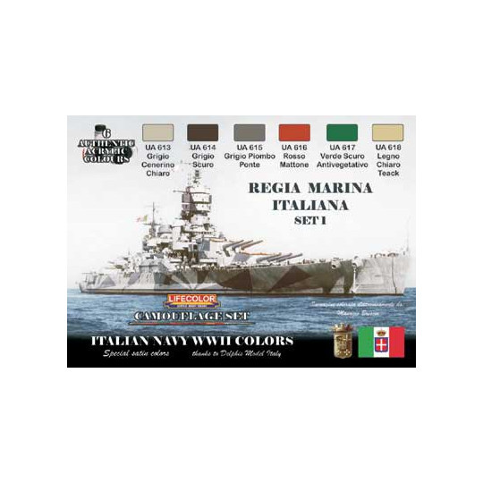 Peinture acrylique SET BATEAUX ITALIENS WWII