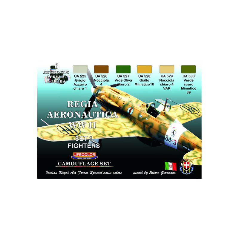 Peinture acrylique REGIA AERONAUTICA WWII SET 1