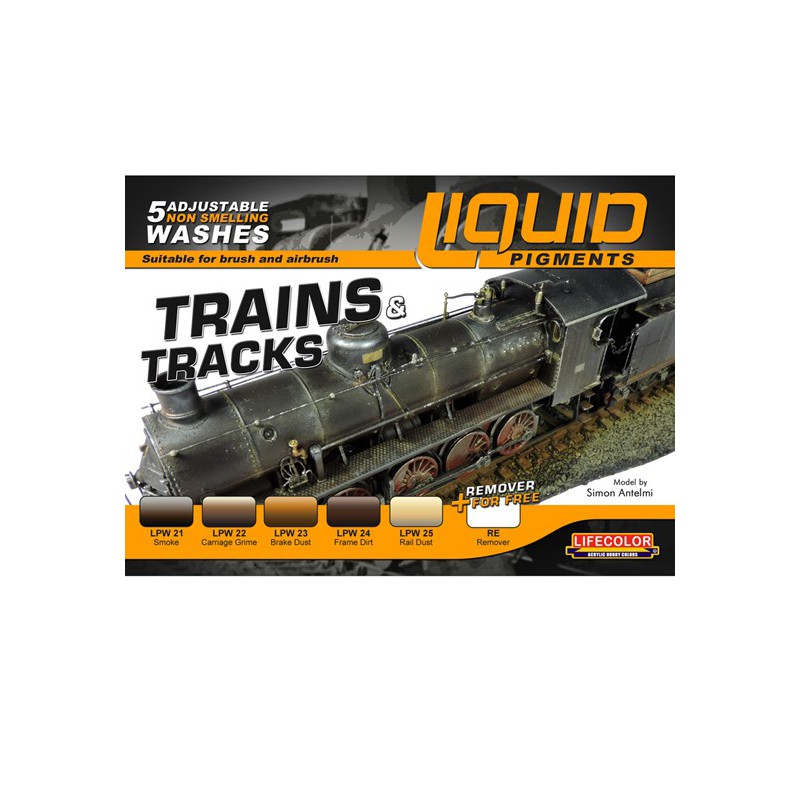 Peinture acrylique Pigments Trains et Rails