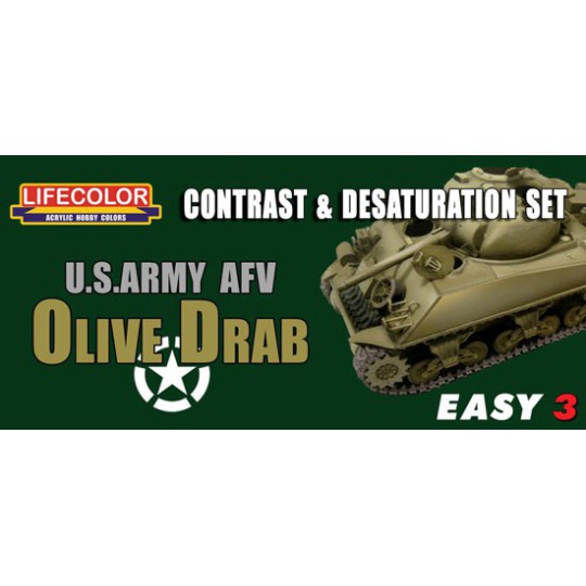 Peinture acrylique Easy 3 US Army Olive Drab