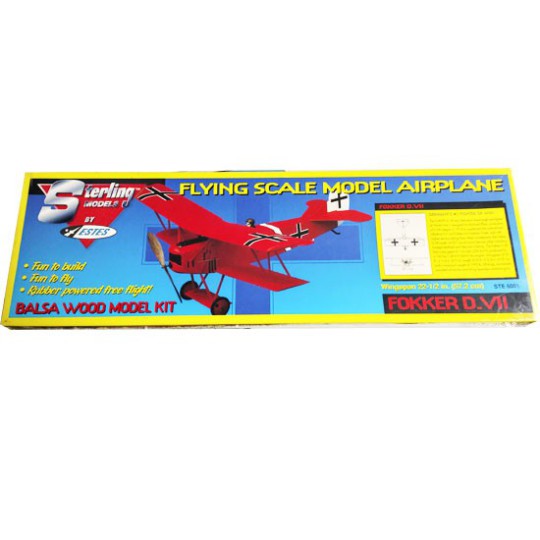 Avion de vol libre radiocommandé Fokker D.VII kit