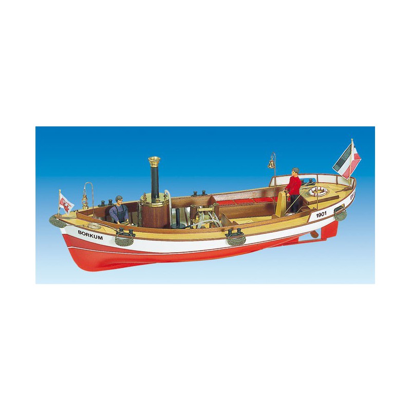 Bateau électrique radiocommandé BORKUM KIT 1/12