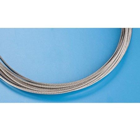 Accastillage de bateau Cable inox tressé diam. 0,8mmx10M Accastillage de bateau Cable inox tressé diam. 0,8mmx10M