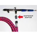 Aerographe pour maquette Adaptateur Aérographe BADGER pour tuyau SF 1/8 Aerographe pour maquette Adaptateur Aérographe BADGER pour tuyau SF 1/8
