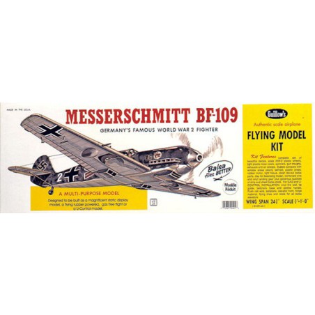 Avion de vol libre radiocommandé MESSERSCHMITT BF-109 Avion de vol libre radiocommandé MESSERSCHMITT BF-109