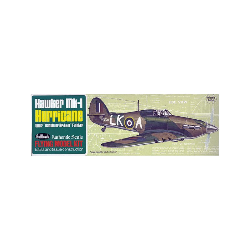 Avion de vol libre radiocommandé HAWKER HURRICANE