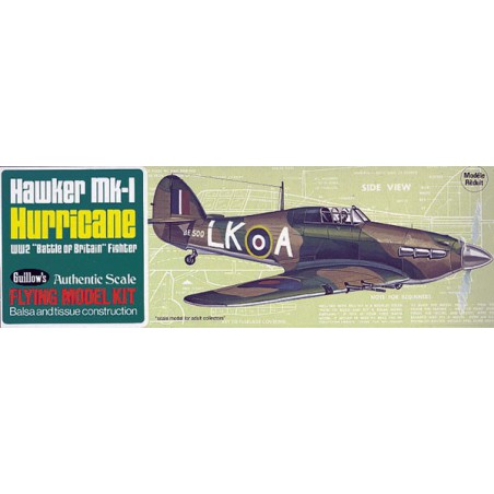Avion de vol libre radiocommandé HAWKER HURRICANE Avion de vol libre radiocommandé HAWKER HURRICANE
