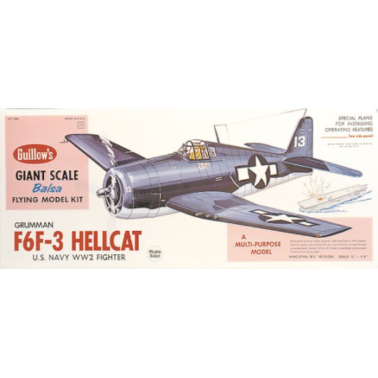 Avion de vol libre radiocommandé F6F-3 HELLCAT Avion de vol libre radiocommandé F6F-3 HELLCAT