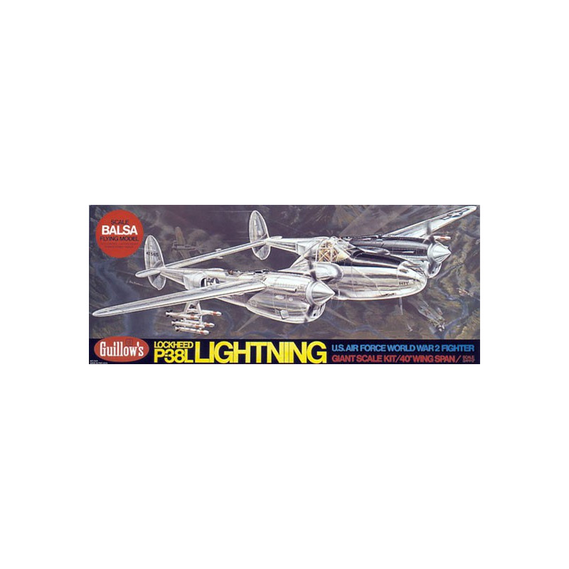 Avion de vol libre radiocommandé P-38 LIGHTNING