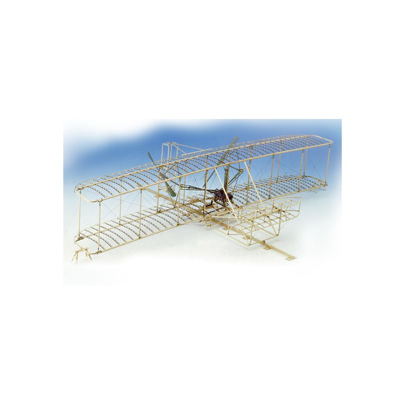 Maquette d'avion en bois WRIGHT FLYER 1/16