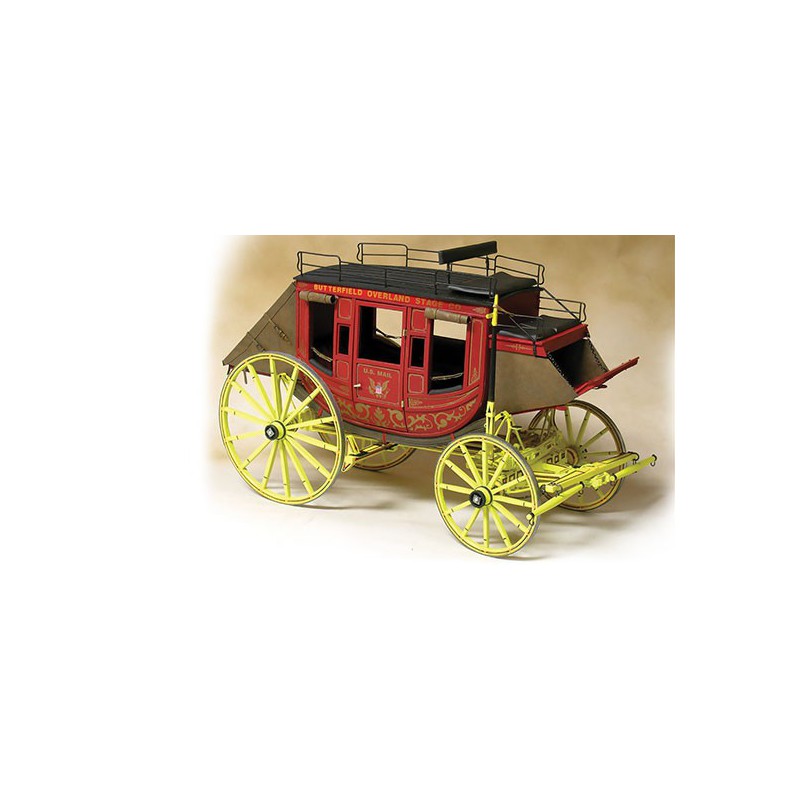 Maquette en bois à construire DILIGENCE CONCORD 1/12