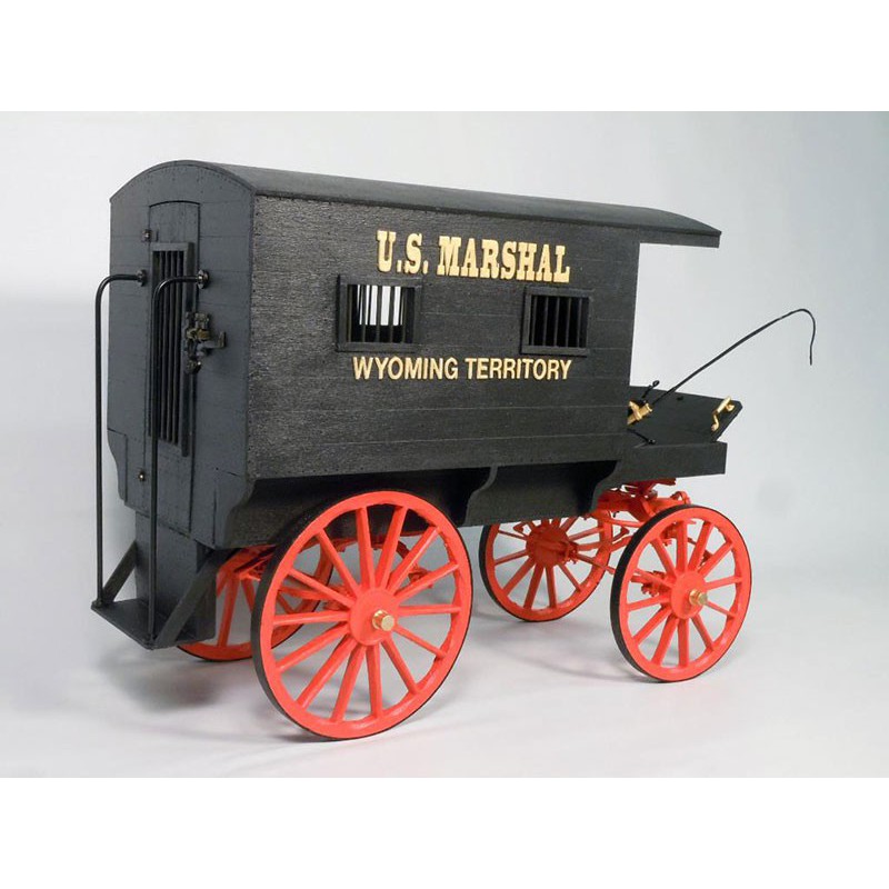Maquette en bois à construire CHARIOT US MARSHAL 1/12