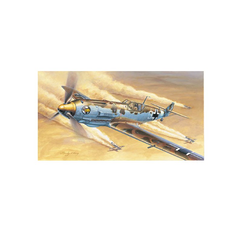 Maquette d'avion en plastique MESSERSCHMITT BF 109E-4/TROP