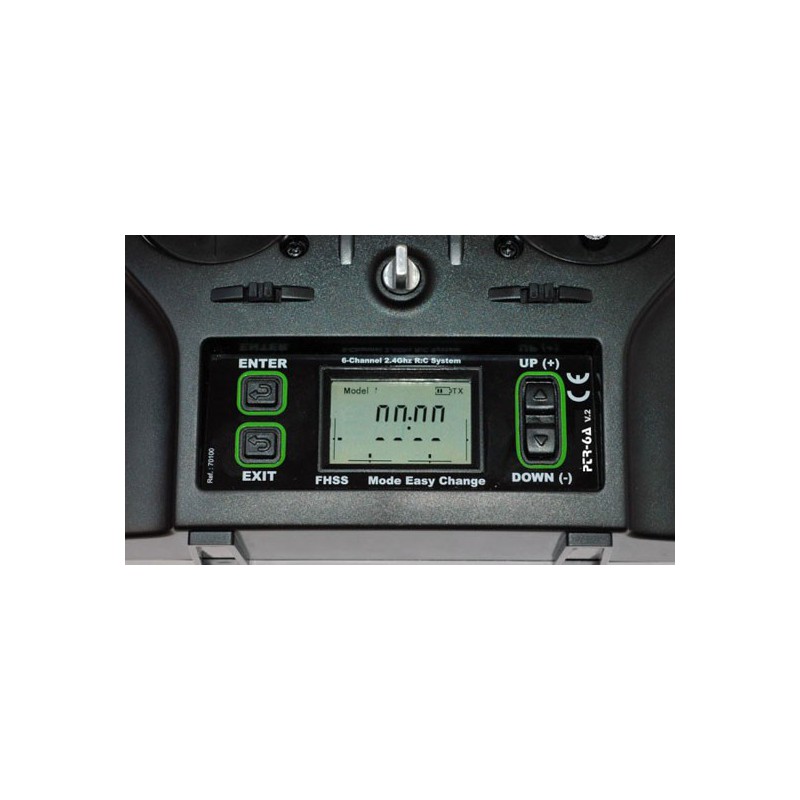 Ensemble pour radiocommande Radio PTR-6A V2 6 voies + accu LIPO