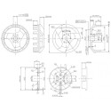 Moteur électrique radiocommandé Moteur DM5330 Kv200 Moteur électrique radiocommandé Moteur DM5330 Kv200