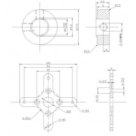 Moteur électrique radiocommandé Moteur DM5330 Kv260