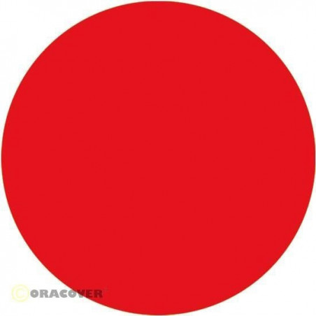 ORACOVER ORACOVER ROUGE FLUO TRANSPARENT 10m