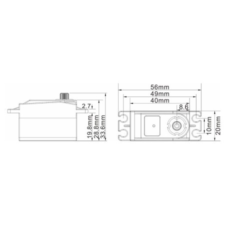Servos pour radiocommande PTK Servo Digital 8812TG-D 12K Servos pour radiocommande PTK Servo Digital 8812TG-D 12K