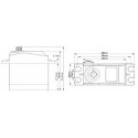 Servos pour radiocommande PTK Servo Digital 8830 SSGD 30K Servos pour radiocommande PTK Servo Digital 8830 SSGD 30K