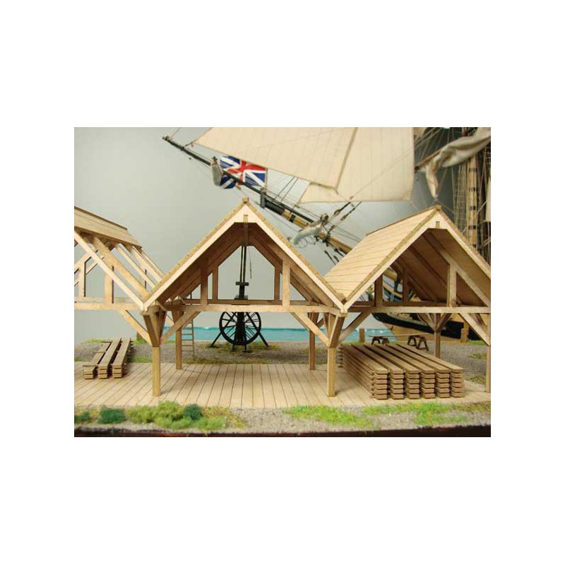 Batiment QUAI CHATAM 1780 éch. 1/72