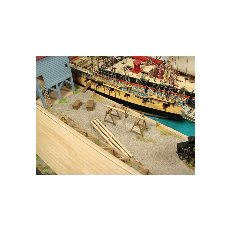 Batiment QUAI CHATAM 1780 éch. 1/72