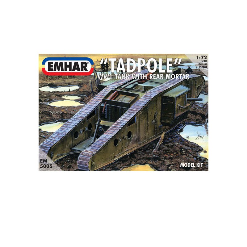 Maquette de Char en plastique TADPOLE TANK WWI 1/72