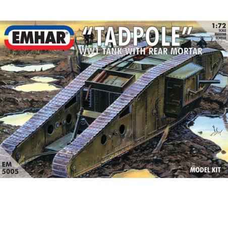 Maquette de Char en plastique TADPOLE TANK WWI 1/72 Maquette de Char en plastique TADPOLE TANK WWI 1/72