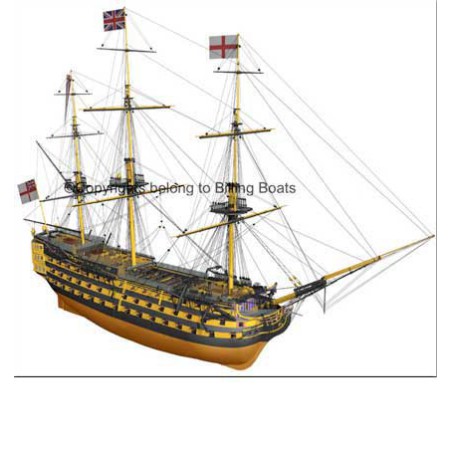 Bateau statique HMS VICTORY 134cm 1/75 Bateau statique HMS VICTORY 134cm 1/75