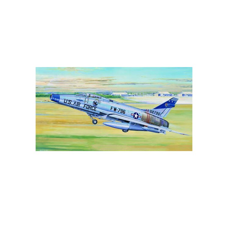 Maquette d'avion en plastique F-100D "SUPER SABRE"