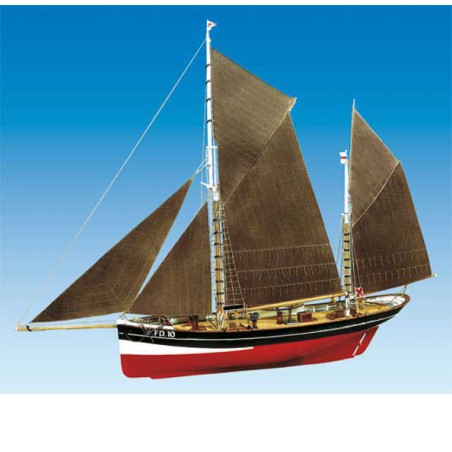 Bateau statique FD10 YAWL 1/50 Bateau statique FD10 YAWL 1/50