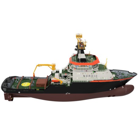 Bateau électrique radiocommandé NORDIC TUG BOAT 1/72 Bateau électrique radiocommandé NORDIC TUG BOAT 1/72