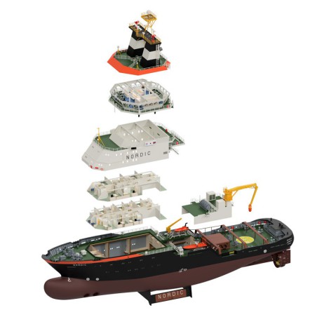 Bateau électrique radiocommandé NORDIC TUG BOAT 1/72 Bateau électrique radiocommandé NORDIC TUG BOAT 1/72