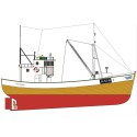 Bateau électrique radiocommandé FOLLABUEN Nordic Fishing boat 1/25 Bateau électrique radiocommandé FOLLABUEN Nordic Fishing boat 1/25