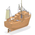 Bateau électrique radiocommandé JEANETT Nordic Fishing boat 1/25 Bateau électrique radiocommandé JEANETT Nordic Fishing boat 1/25